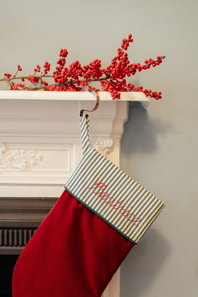 Personalised Velvet Heirloom Christmas Stocking