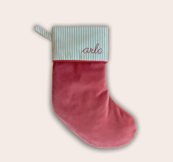 Personalised Velvet Heirloom Christmas Stocking