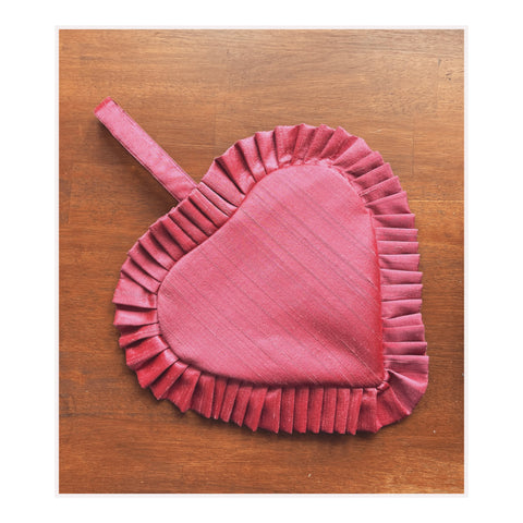 Ruffle Heart Bag - Made-To-Order