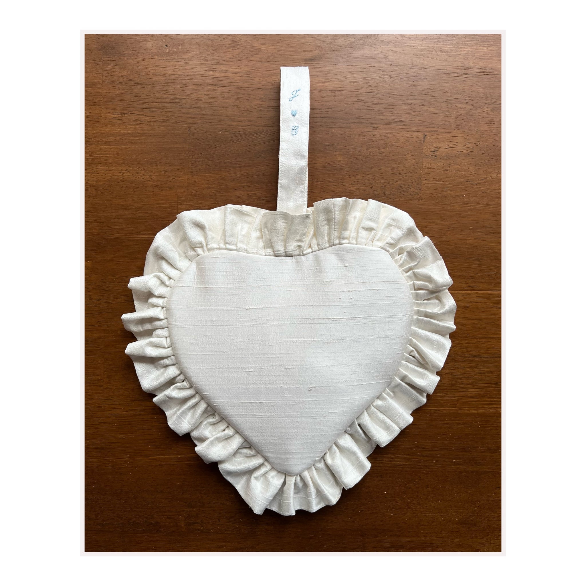 The Bridal Ruffle Heart Bag - Made-To-Order