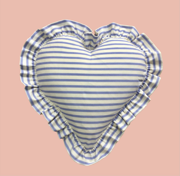 Made-To-Order - Ruffle Heart Cushion